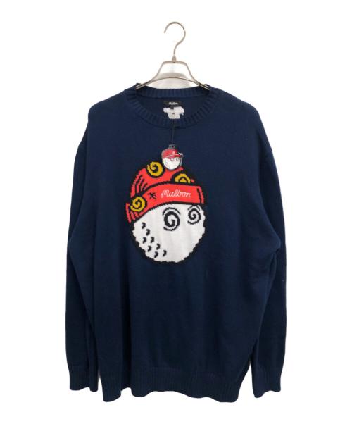 MALBON（マルボン）MALBON (マルボン) ニット ネイビー サイズ:L 未使用品の古着・服飾アイテム