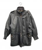 VITTORIO VITTORIOヴィットリオ ヴィットリオ）の古着「【古着】レザージャケット」｜ブラック