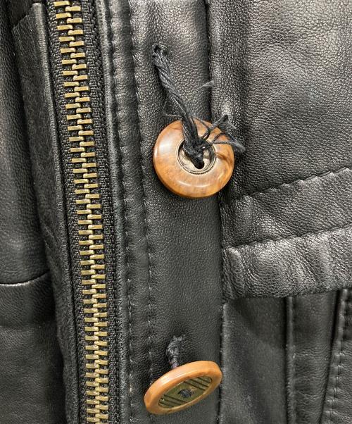 VITTORIO VITTORIO（ヴィットリオ ヴィットリオ）VITTORIO VITTORIO (ヴィットリオ ヴィットリオ) 【古着】レザージャケット ブラック サイズ:FREEの古着・服飾アイテム