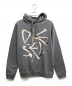 DIESELディーゼル）の古着「プルオーバーパーカー」｜グレー