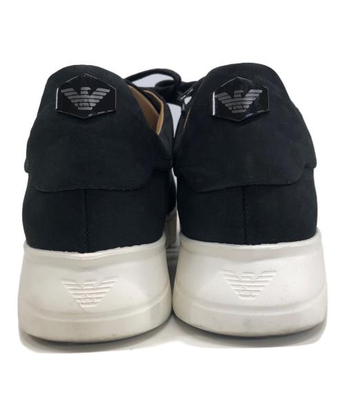 EMPORIO ARMANI（エンポリオ アルマーニ）EMPORIO ARMANI (エンポリオアルマーニ)  ヌバック ローレットソール ブラック サイズ:25.5の古着・服飾アイテム