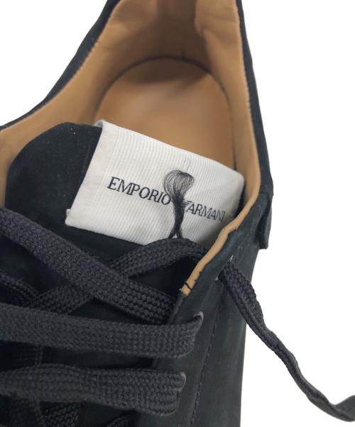 EMPORIO ARMANI（エンポリオ アルマーニ）EMPORIO ARMANI (エンポリオアルマーニ)  ヌバック ローレットソール ブラック サイズ:25.5の古着・服飾アイテム