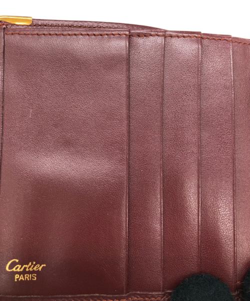 Cartier（カルティエ）Cartier (カルティエ) 2つ折り財布 ボルドーの古着・服飾アイテム