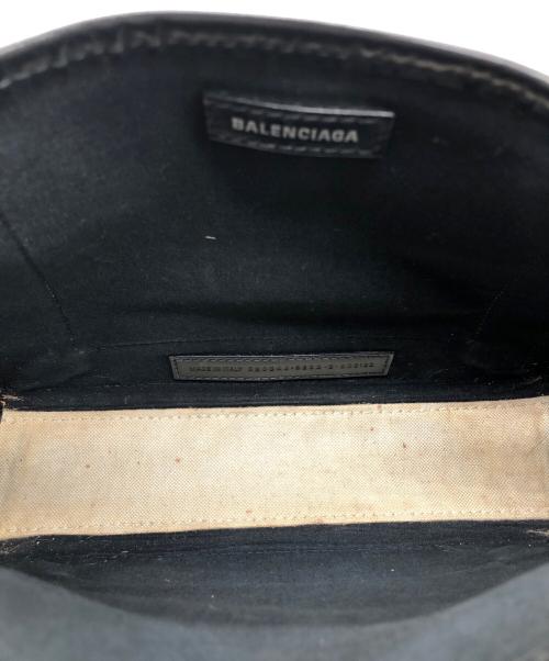 BALENCIAGA（バレンシアガ）BALENCIAGA (バレンシアガ) ネイビーカバスXS ナチュラル×ブラックの古着・服飾アイテム