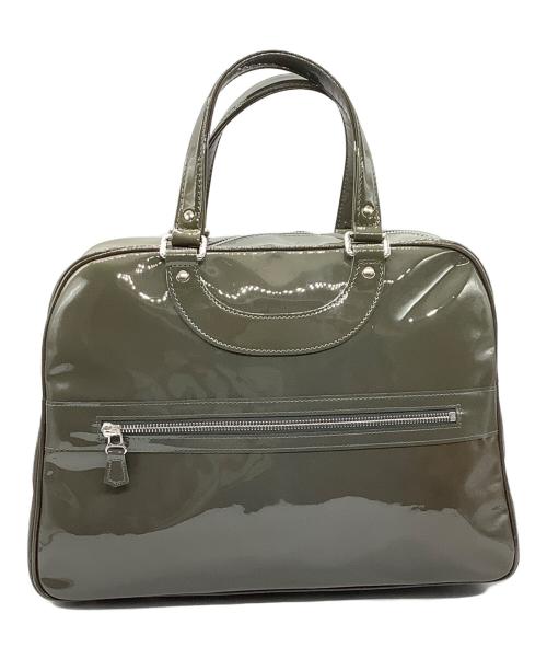 JACQUES LE CORRE（ジャックルコー）JACQUES LE CORRE (ジャックルコー) エナメルバッグ グレーの古着・服飾アイテム