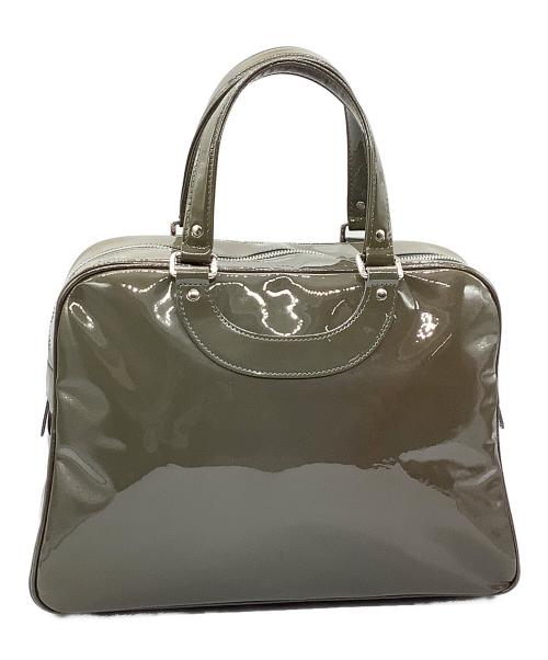 JACQUES LE CORRE（ジャックルコー）JACQUES LE CORRE (ジャックルコー) エナメルバッグ グレーの古着・服飾アイテム