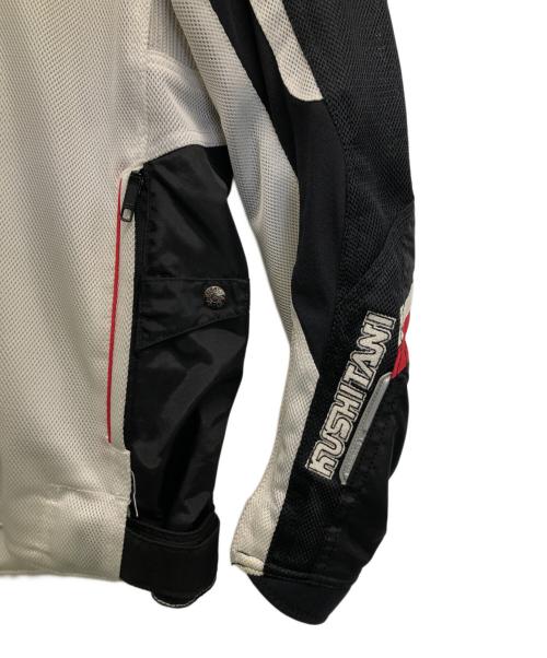KUSHITANI（クシタニ）KUSHITANI (クシタニ) メッシュライダースジャケット ホワイト×ブラック サイズ:XLの古着・服飾アイテム