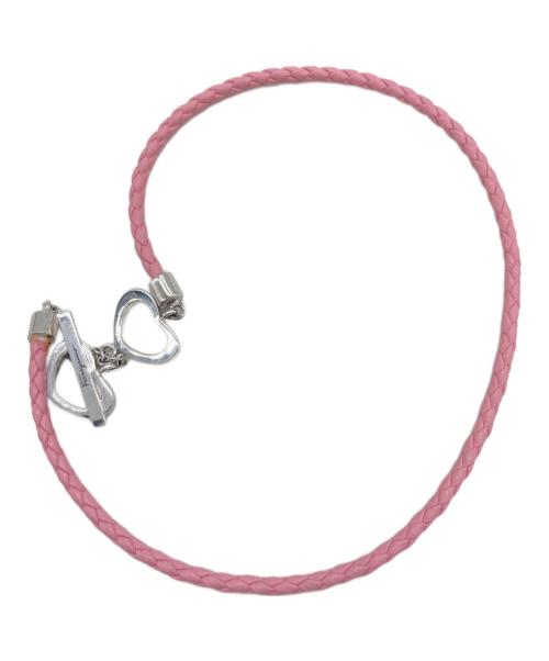 Salvatore Ferragamo（サルヴァトーレ フェラガモ）Salvatore Ferragamo (サルヴァトーレ フェラガモ) ブレスレット ピンク×シルバーの古着・服飾アイテム