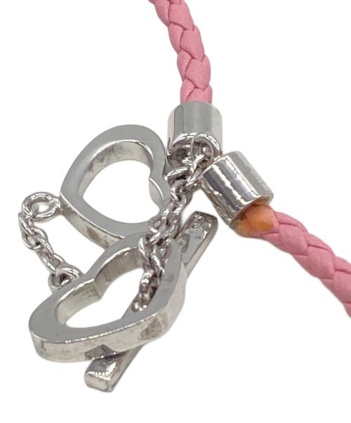 Salvatore Ferragamo（サルヴァトーレ フェラガモ）Salvatore Ferragamo (サルヴァトーレ フェラガモ) ブレスレット ピンク×シルバーの古着・服飾アイテム