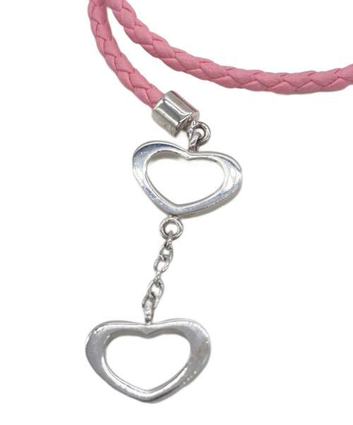 Salvatore Ferragamo（サルヴァトーレ フェラガモ）Salvatore Ferragamo (サルヴァトーレ フェラガモ) ブレスレット ピンク×シルバーの古着・服飾アイテム