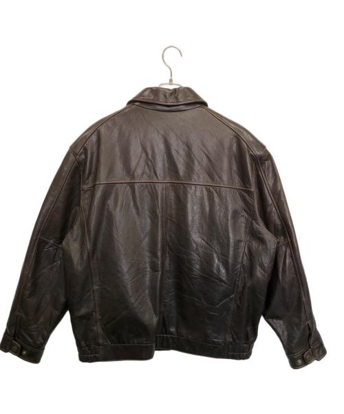 MARK NEWYORK（マークニューヨーク）MARK NEWYORK (マークニューヨーク) レザージャケット ブラウン サイズ:XLの古着・服飾アイテム