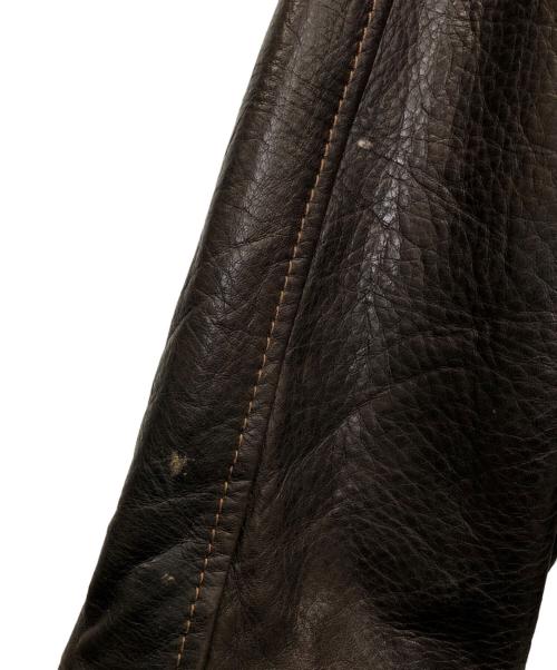 MARK NEWYORK（マークニューヨーク）MARK NEWYORK (マークニューヨーク) レザージャケット ブラウン サイズ:XLの古着・服飾アイテム