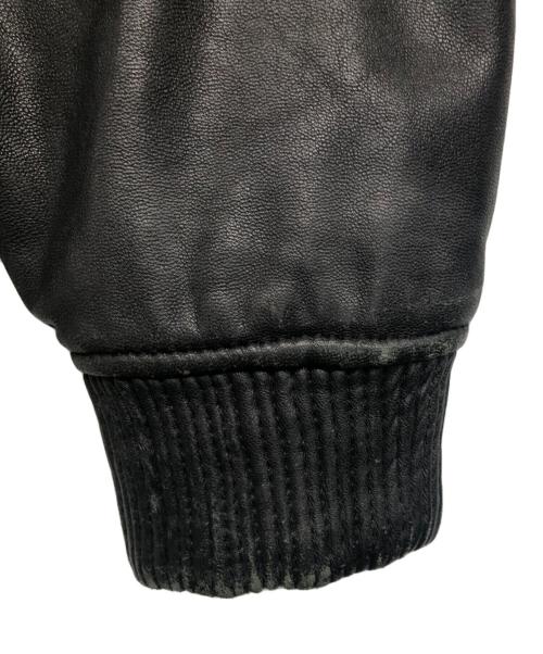 HUDSON（ハドソン）HUDSON (ハドソン) レザーブルゾン ブラック サイズ:Lの古着・服飾アイテム