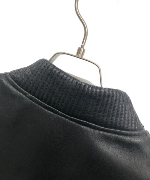 HUDSON（ハドソン）HUDSON (ハドソン) レザーブルゾン ブラック サイズ:Lの古着・服飾アイテム