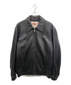 AVIREX VARSITYアヴィレックスバーシティ）の古着「レザージャケット」｜ブラック