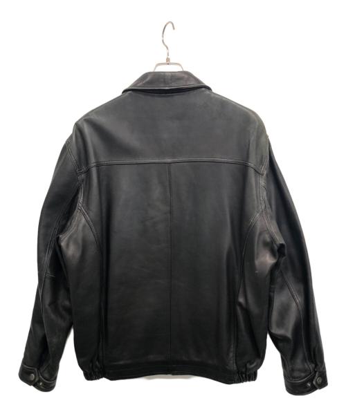 AVIREX VARSITY（アヴィレックスバーシティ）AVIREX VARSITY (アヴィレックスバーシティ) レザージャケット ブラック サイズ:XLの古着・服飾アイテム