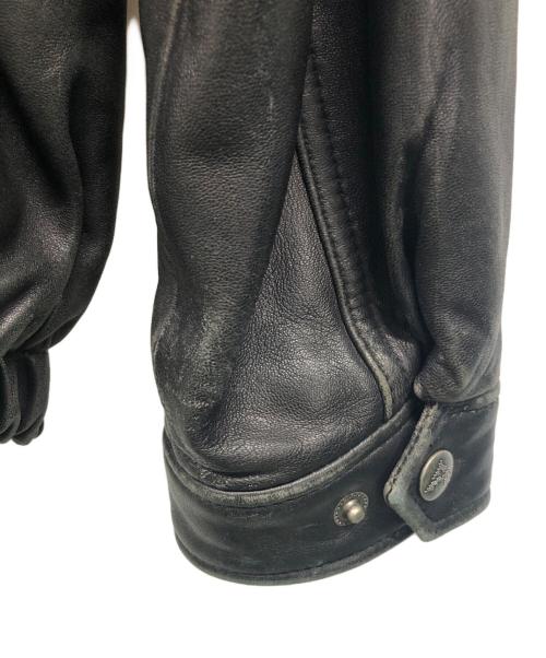 AVIREX VARSITY（アヴィレックスバーシティ）AVIREX VARSITY (アヴィレックスバーシティ) レザージャケット ブラック サイズ:XLの古着・服飾アイテム