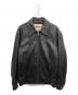 AVIREX VARSITY（アヴィレックスバーシティ）の古着「レザージャケット」｜ブラック