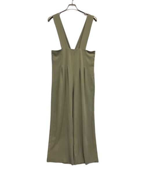 CLANE（クラネ）CLANE (クラネ) HIGH WAIST SUSPENDER PANTS オリーブ サイズ:SIZE 2の古着・服飾アイテム