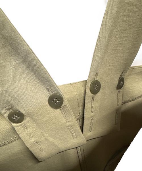 CLANE（クラネ）CLANE (クラネ) HIGH WAIST SUSPENDER PANTS オリーブ サイズ:SIZE 2の古着・服飾アイテム