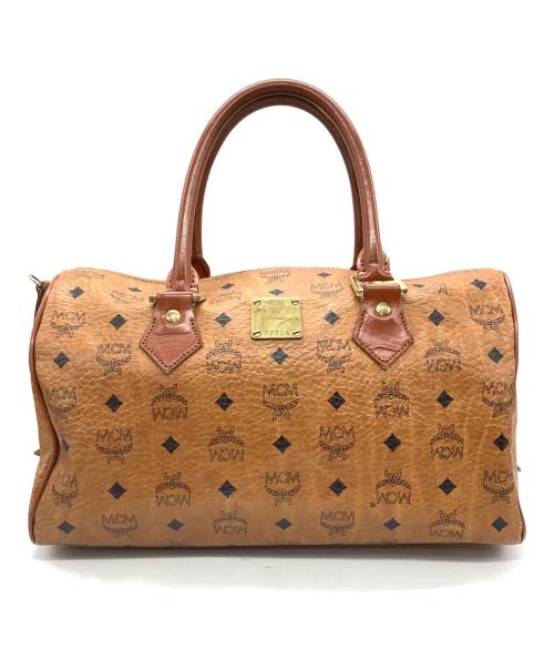 MCM（エムシーエム）MCM (エムシーエム) ミニボストンバッグ ブラウンの古着・服飾アイテム