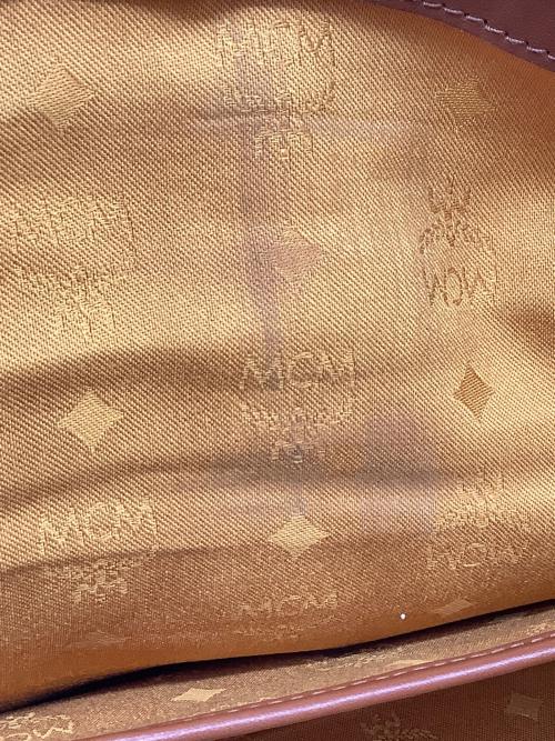 MCM（エムシーエム）MCM (エムシーエム) ミニボストンバッグ ブラウンの古着・服飾アイテム
