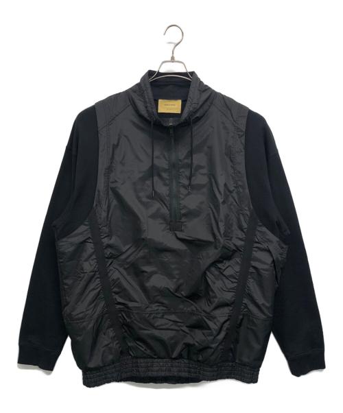 seven by seven（セブンバイセブン）SEVEN BY SEVEN (セブンバイセブン) ハーフジップスウェット ブラック サイズ:不明の古着・服飾アイテム