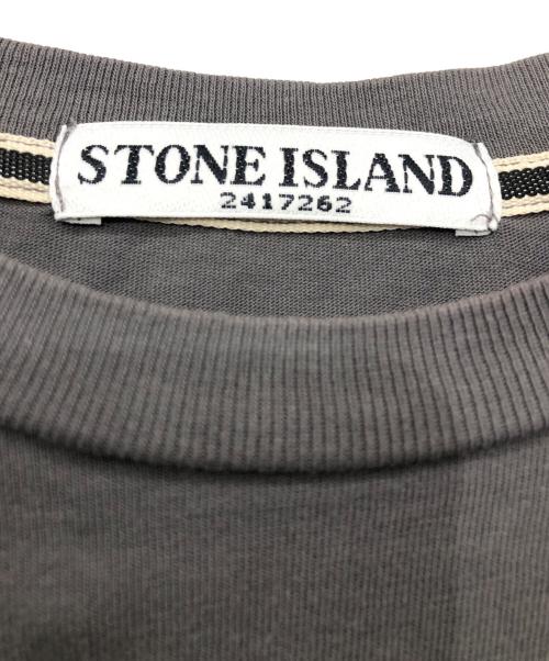 STONE ISLAND（ストーンアイランド）STONE ISLAND (ストーンアイランド) 半袖カットソー グレー サイズ:Lの古着・服飾アイテム