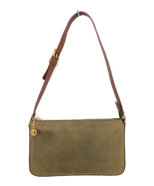 BVLGARI（ブルガリ）BVLGARI (ブルガリ) ハンドバッグ ブラウン×オリーブの古着・服飾アイテム