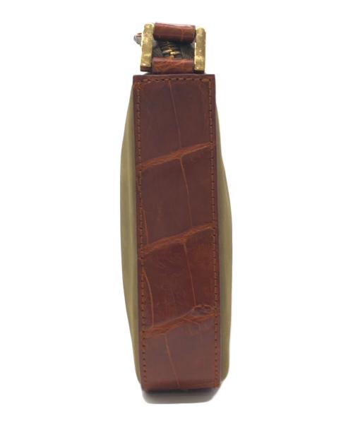 BVLGARI（ブルガリ）BVLGARI (ブルガリ) ハンドバッグ ブラウン×オリーブの古着・服飾アイテム