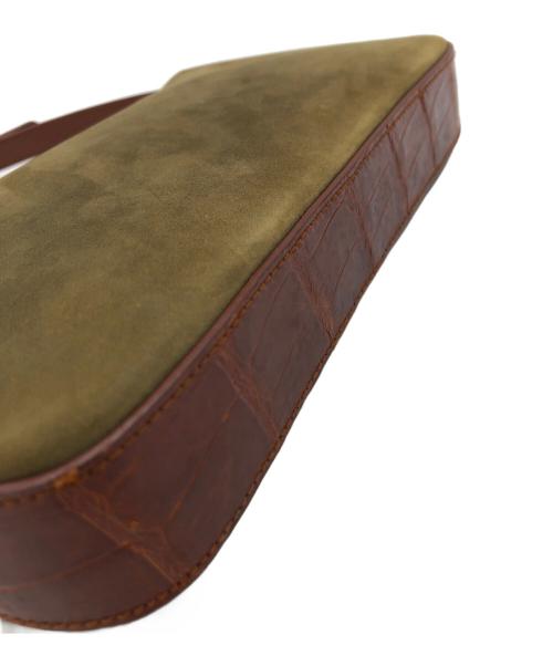 BVLGARI（ブルガリ）BVLGARI (ブルガリ) ハンドバッグ ブラウン×オリーブの古着・服飾アイテム