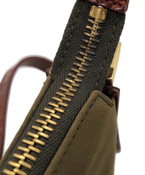 BVLGARI（ブルガリ）BVLGARI (ブルガリ) ハンドバッグ ブラウン×オリーブの古着・服飾アイテム