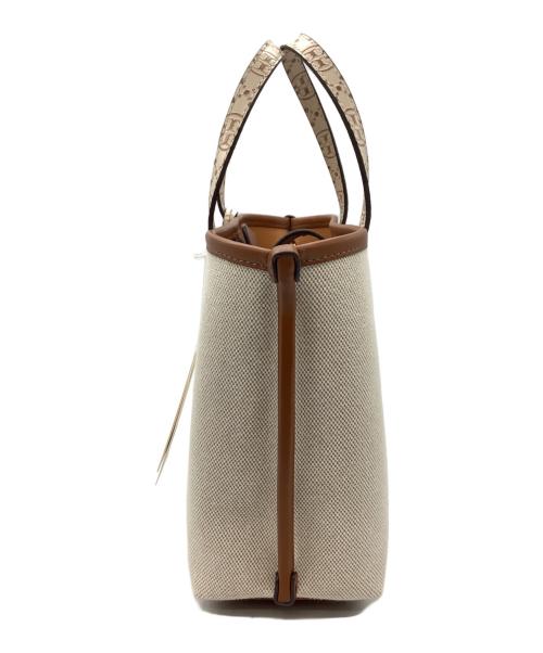 TORY BURCH（トリーバーチ）TORY BURCH (トリーバーチ) 2WAYショルダーバッグ ブラウン×ベージュの古着・服飾アイテム