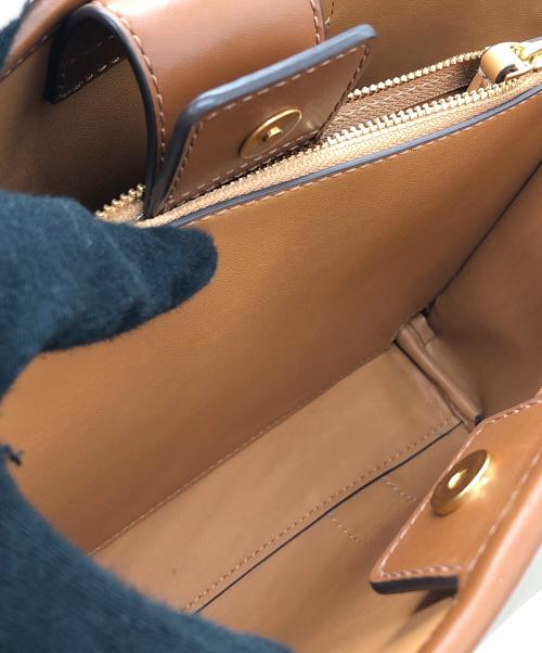 TORY BURCH（トリーバーチ）TORY BURCH (トリーバーチ) 2WAYショルダーバッグ ブラウン×ベージュの古着・服飾アイテム