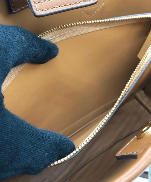 TORY BURCH（トリーバーチ）TORY BURCH (トリーバーチ) 2WAYショルダーバッグ ブラウン×ベージュの古着・服飾アイテム