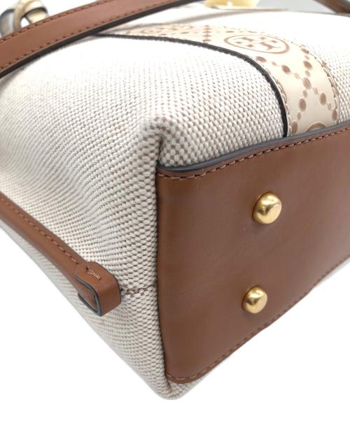 TORY BURCH（トリーバーチ）TORY BURCH (トリーバーチ) 2WAYショルダーバッグ ブラウン×ベージュの古着・服飾アイテム
