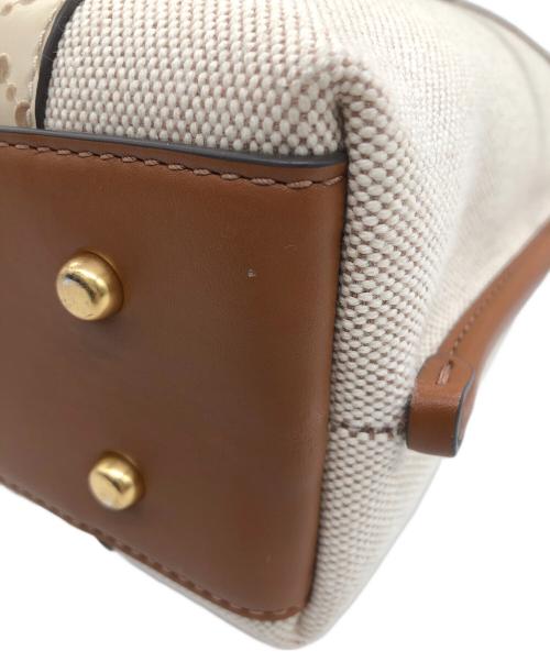 TORY BURCH（トリーバーチ）TORY BURCH (トリーバーチ) 2WAYショルダーバッグ ブラウン×ベージュの古着・服飾アイテム