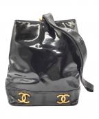 CHANELシャネル）の古着「巾着ショルダーバッグ」｜ブラック