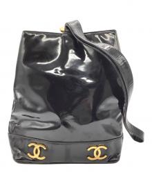 CHANEL（シャネル）の古着「巾着ショルダーバッグ」｜ブラック