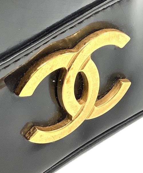 CHANEL（シャネル）CHANEL (シャネル) 巾着ショルダーバッグ ブラックの古着・服飾アイテム