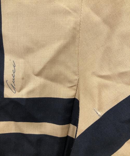 GUCCI（グッチ）GUCCI (グッチ) 長袖シャツ ブラウン×ブラック サイズ:40の古着・服飾アイテム