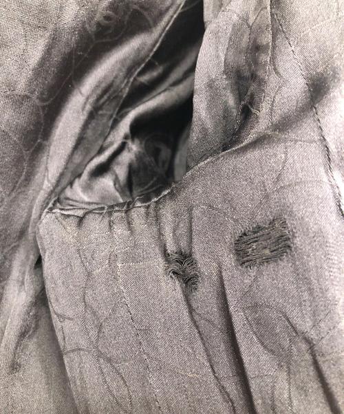 CHANEL（シャネル）CHANEL (シャネル) ラパンファーウールツイードジャケット ダークグレー×ブラウン サイズ:38の古着・服飾アイテム