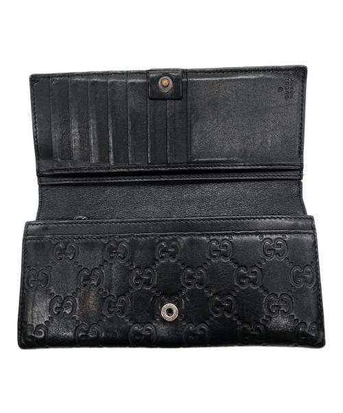 GUCCI（グッチ）GUCCI (グッチ) 長財布 ブラックの古着・服飾アイテム