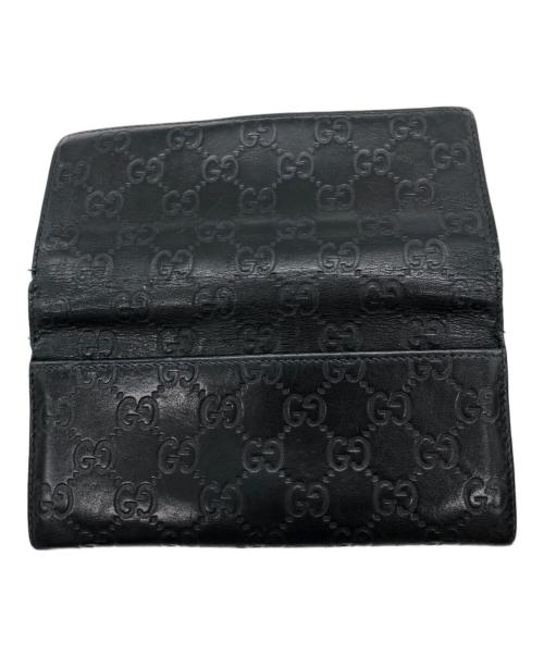 GUCCI（グッチ）GUCCI (グッチ) 長財布 ブラックの古着・服飾アイテム