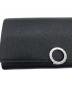 中古・古着 BVLGARI (ブルガリ) クリップ ラージウォレット ブラック：22000円