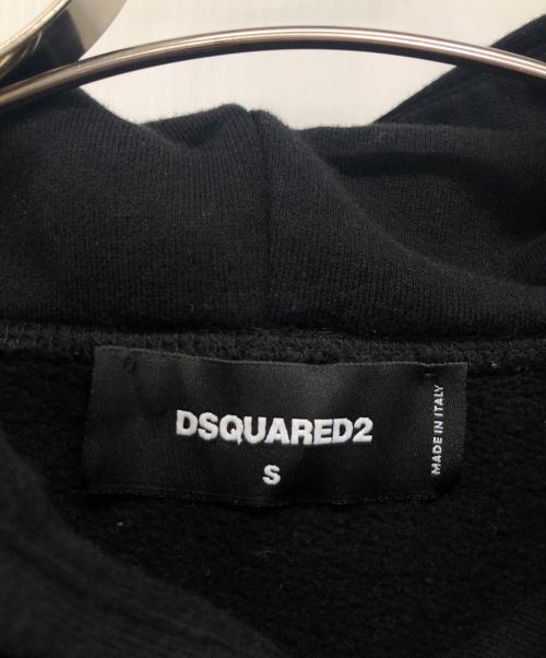 DSQUARED2（ディースクエアード）DSQUARED2 (ディースクエアード) プルオーバーパーカー ブラック サイズ:Sの古着・服飾アイテム