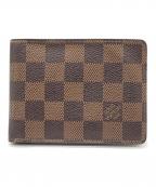 LOUIS VUITTONルイ ヴィトン）の古着「ポルトフォイユ ミュルティプル」｜ブラウン