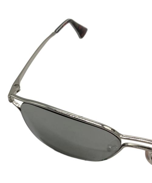 PRADA（プラダ）PRADA (プラダ) ティアドロップサングラス シルバー×グレーの古着・服飾アイテム