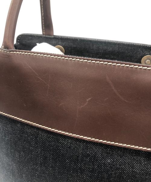 CHANEL（シャネル）CHANEL (シャネル) ココマークデニムトートバッグ ブラウン×インディゴの古着・服飾アイテム