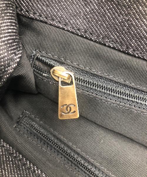 CHANEL（シャネル）CHANEL (シャネル) ココマークデニムトートバッグ ブラウン×インディゴの古着・服飾アイテム